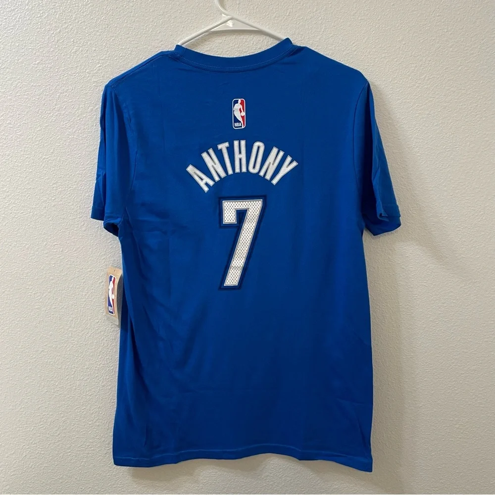 Oklahoma City thunder Carmelo Anthony shirt blue boys large NWT
